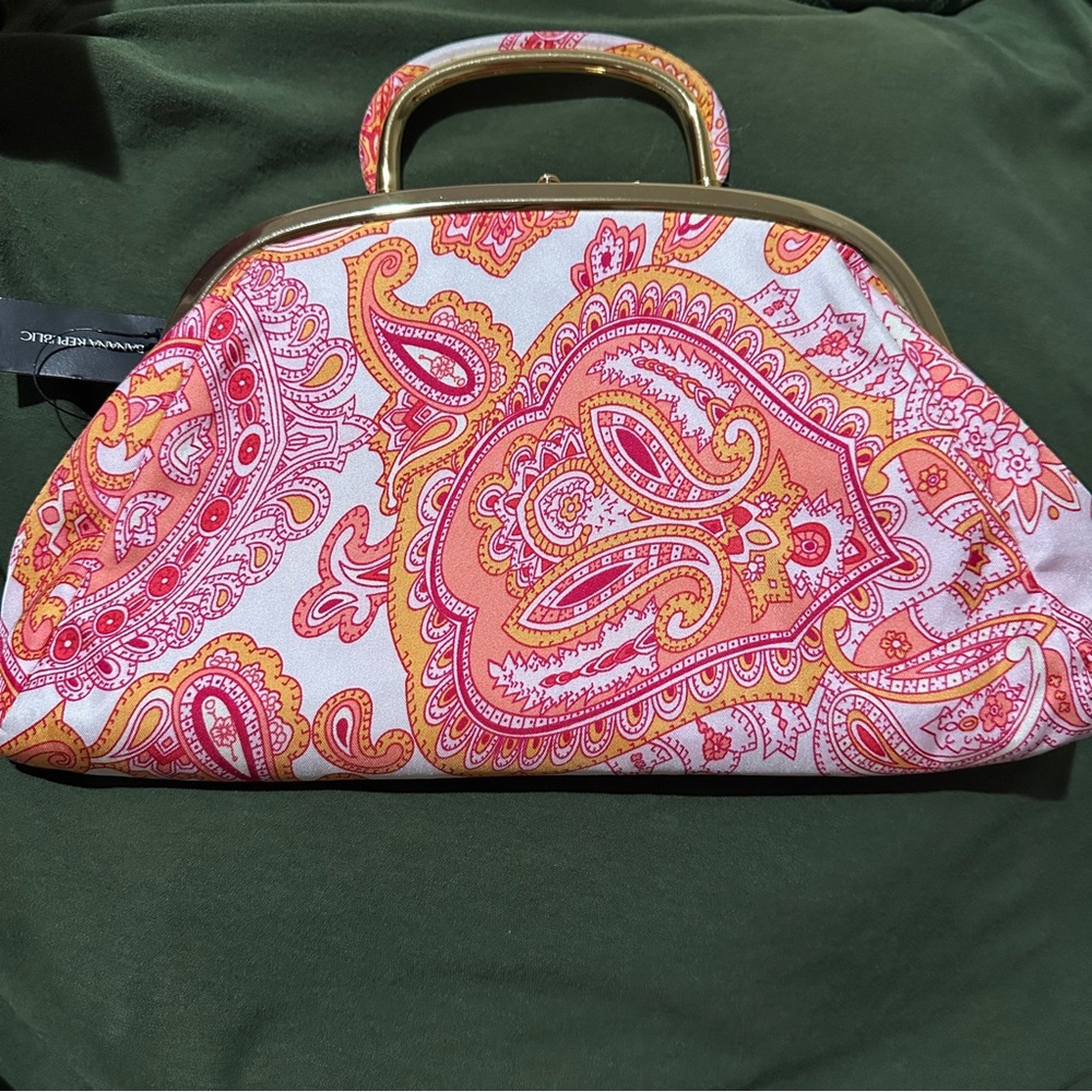 BANANA REPUBLIC Paisley Print Women's CLUTCH/HANDBAG